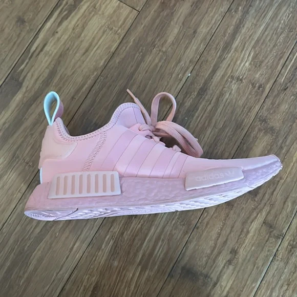 Pink adidas size 8 sneakers - Picture 2 of 3
